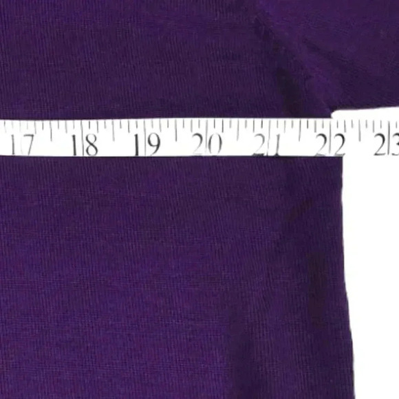 Ping Merino Wool Sweater Purple V-Neck Long Sleeve Size  Large - Picture 7 of 10